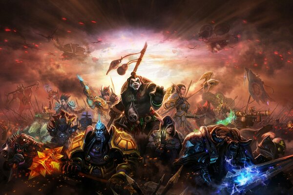 Personaggi di World of warcraft con armi