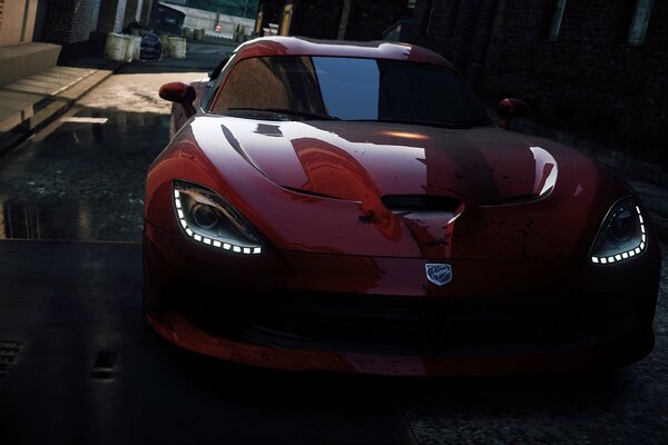 Course autour de la ville sur dodge viper srt -10