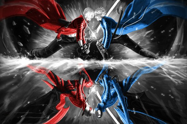 Art Dämonen dante und virgil devil may cry