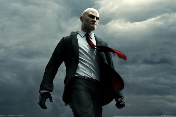 Hitman sicario in guanti e giacca