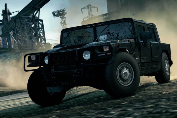 An SUV for searching for bandits