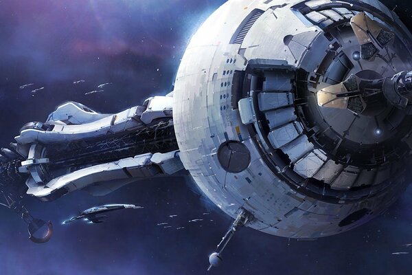 Fantastico veicolo spaziale armato