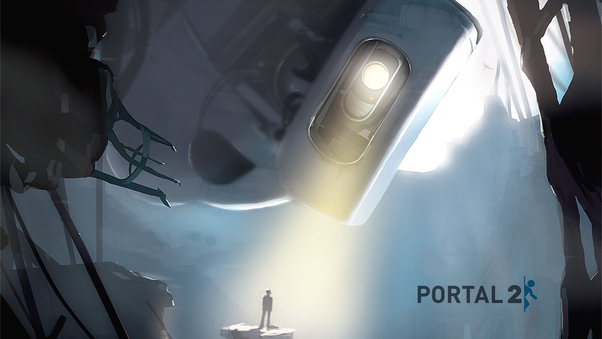 portal portal 2 human robot glados glados light