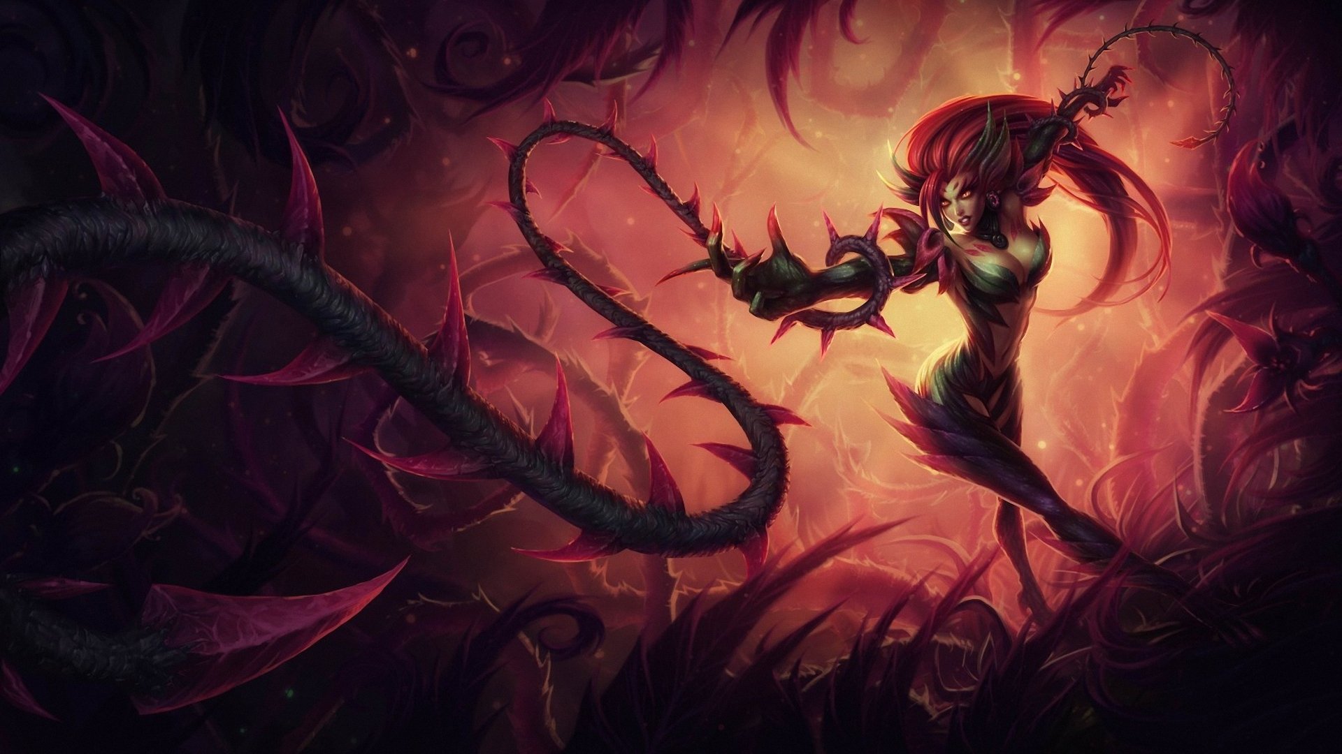 liga de leyendas zyra chica enredaderas espinas armas