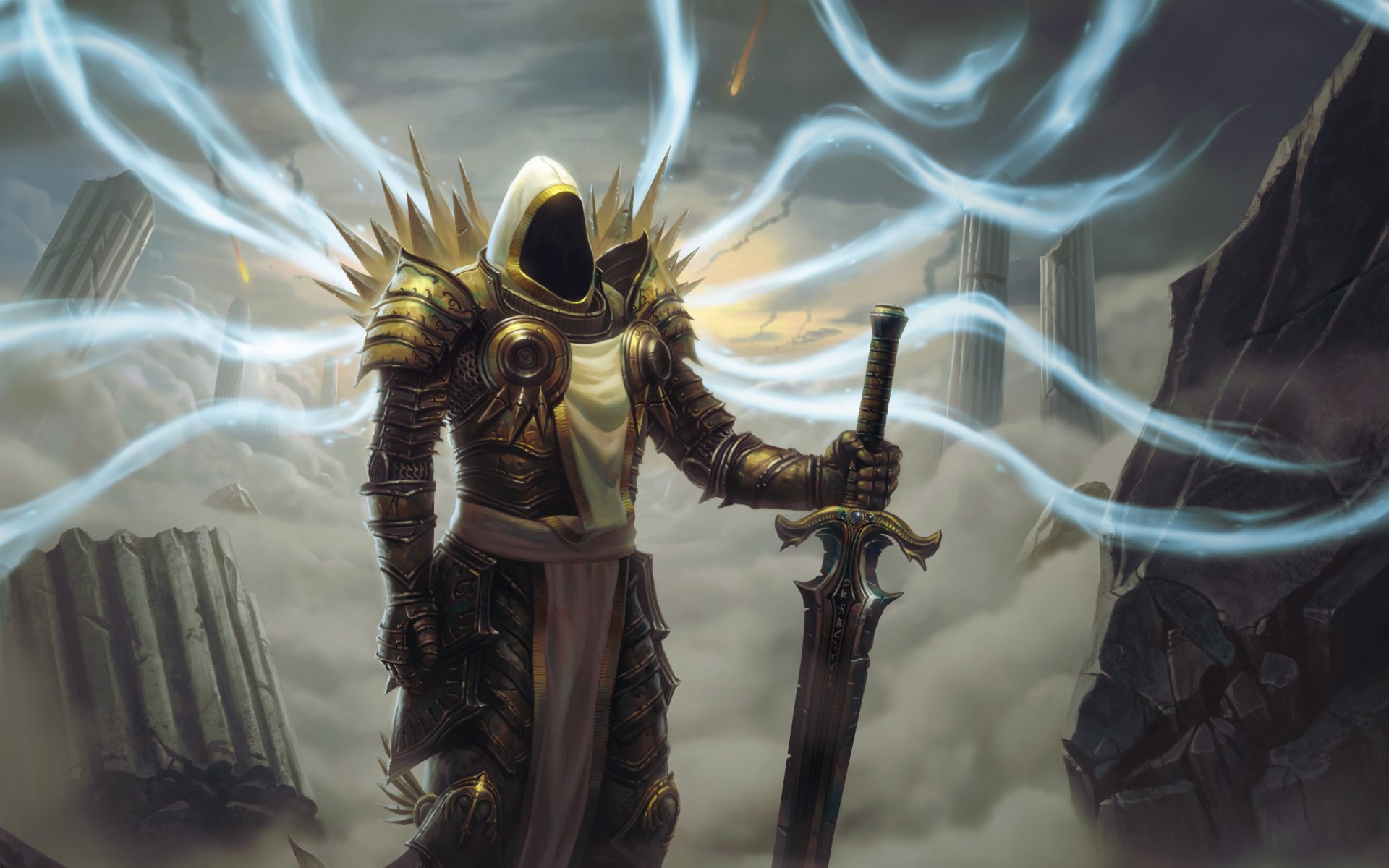 diablo 3 diablo 3 tyrael archange épée ruines