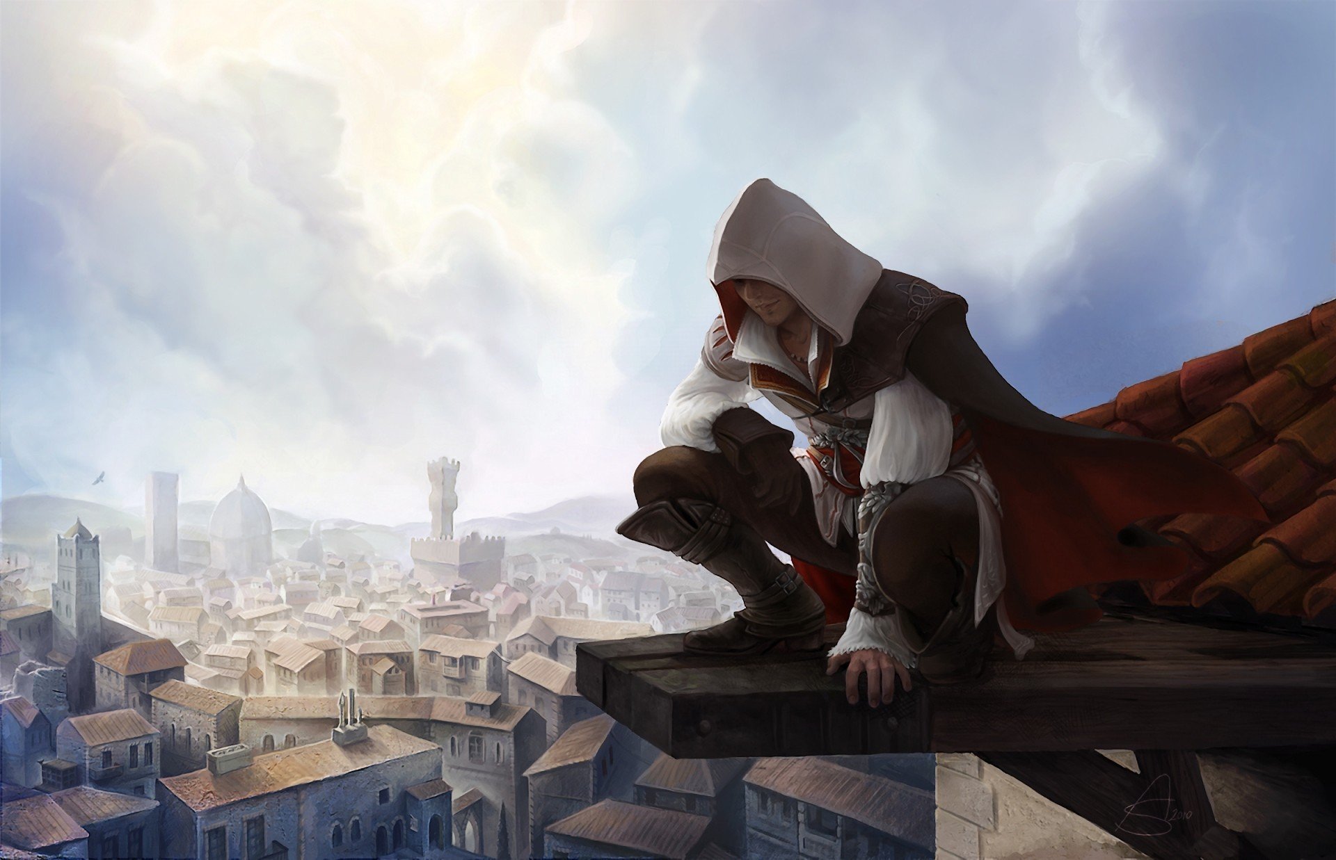 assassins creed ii ezio stadt dach höhe