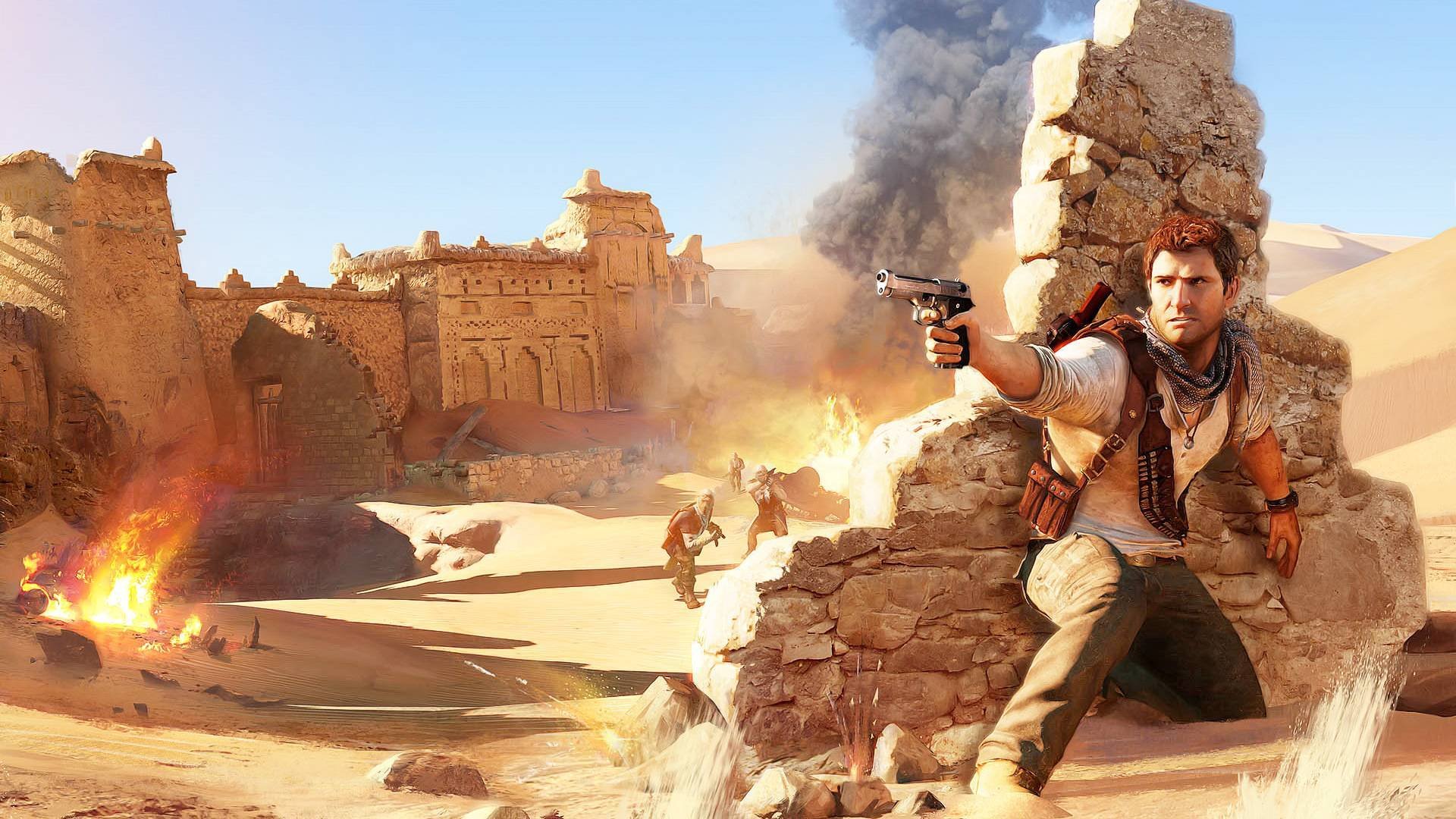 uncharted 3 nathan drake giochi deserto