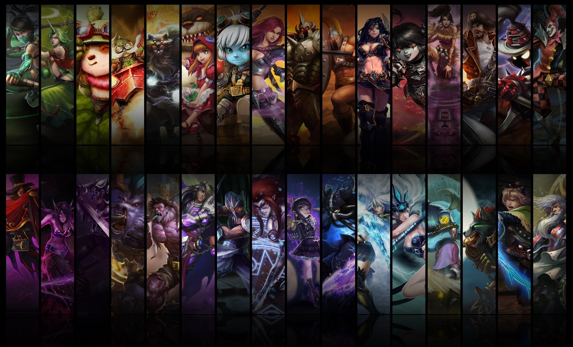 league of legends champions première saison akali soraka teemo corky udyr annie tristan katarina mordekaiser panthéon sivir mac nedalee shag veigar shaco twisted fate morgana maître yi alistar dr . mundo taric shen evelynn annie sombre kassadin ash jeanne