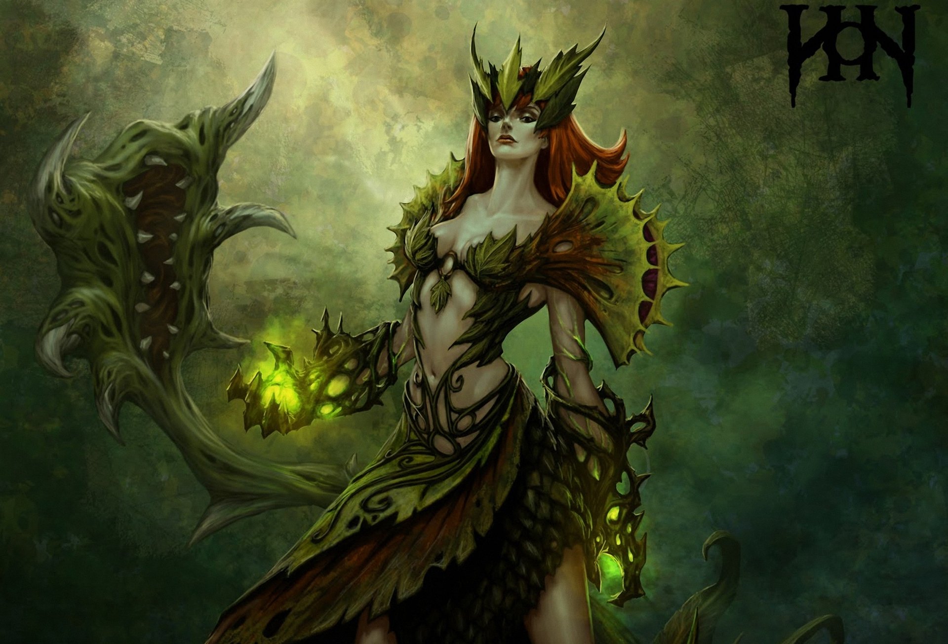 league of legends zyra girl plants weapon magic fangs monster