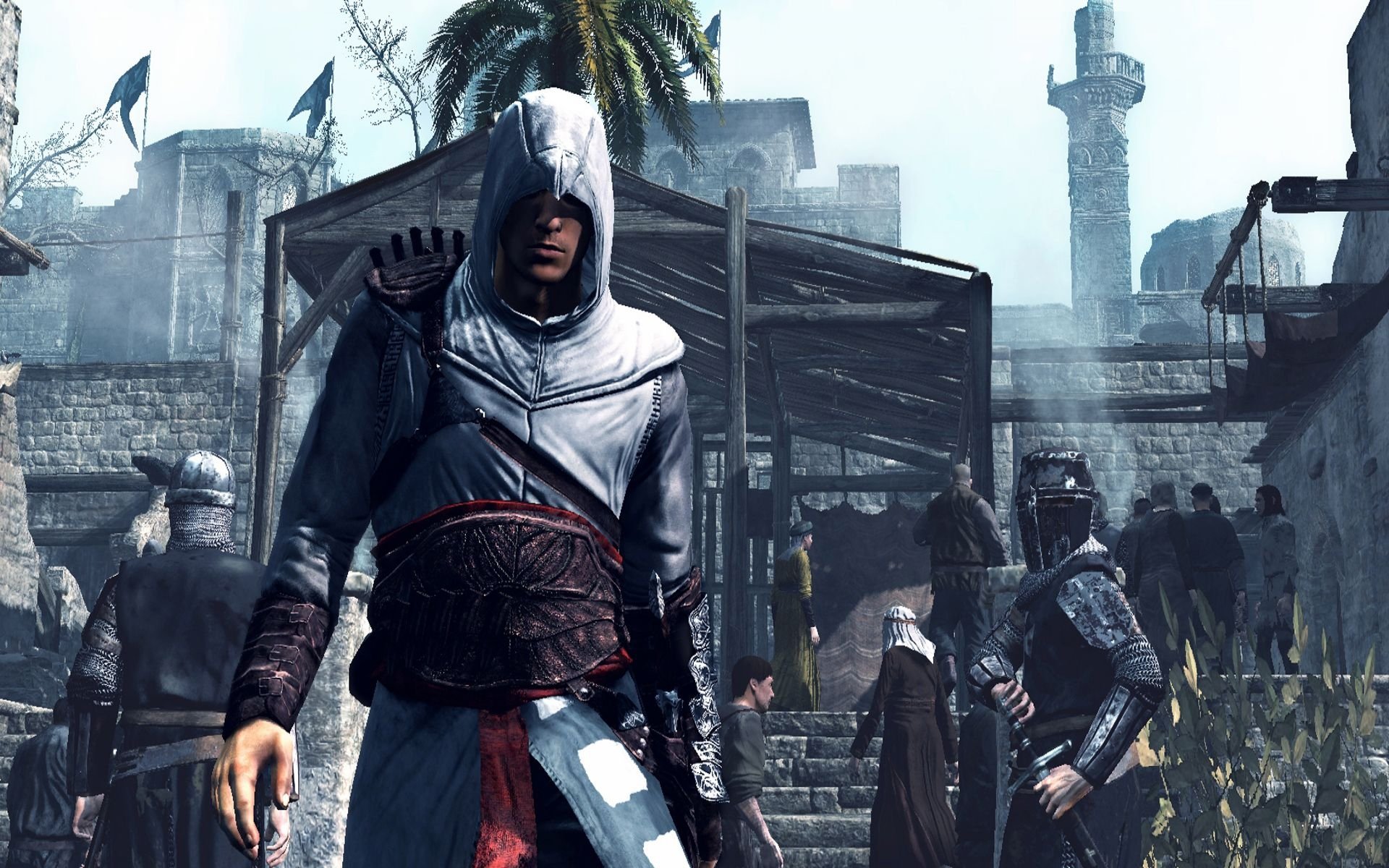 assassin s credo credo der offenbarung altair palme himmel soldaten