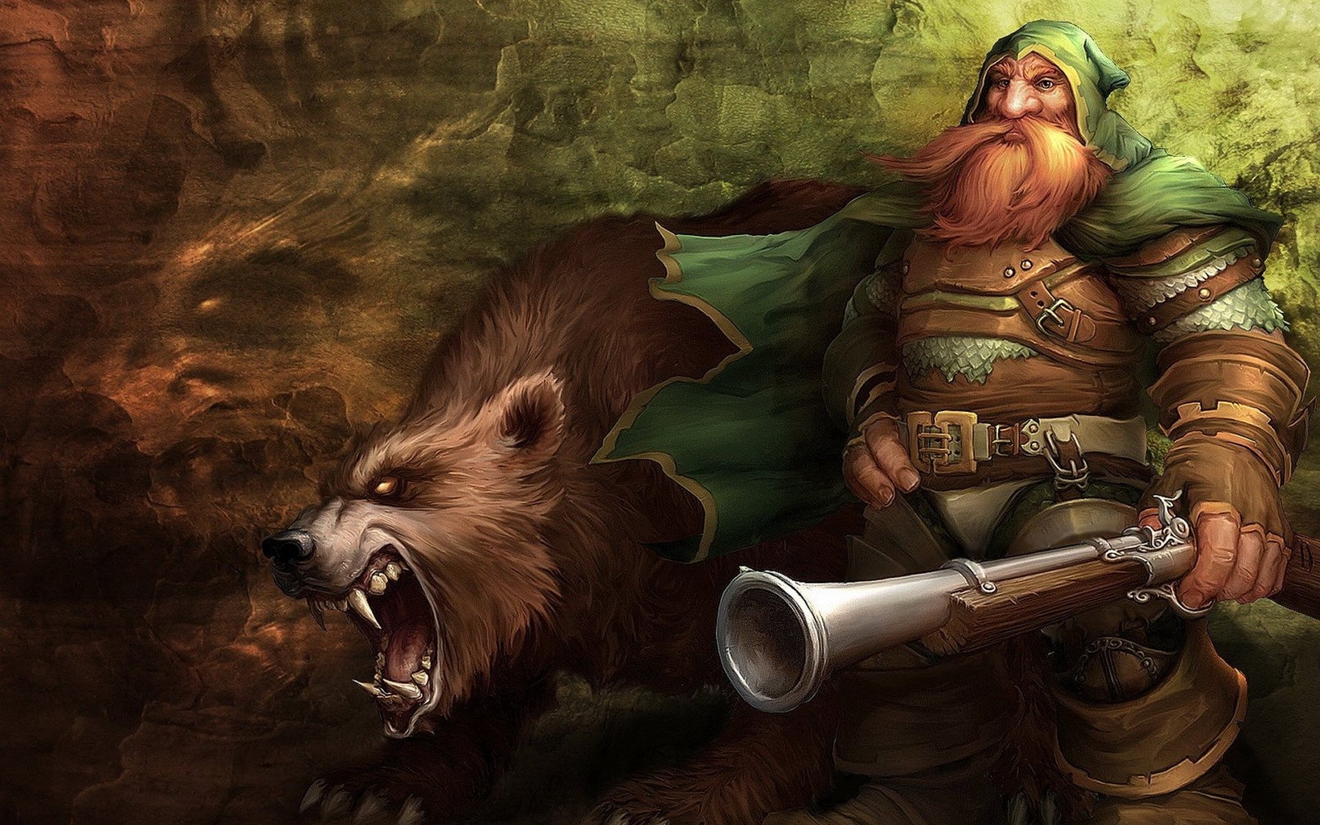 world of warcraft wow dwarf bear fall the gun wall