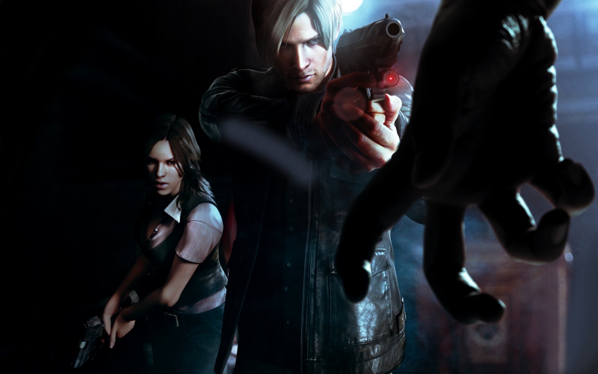 resident evil 6 art zombie main canon homme fille