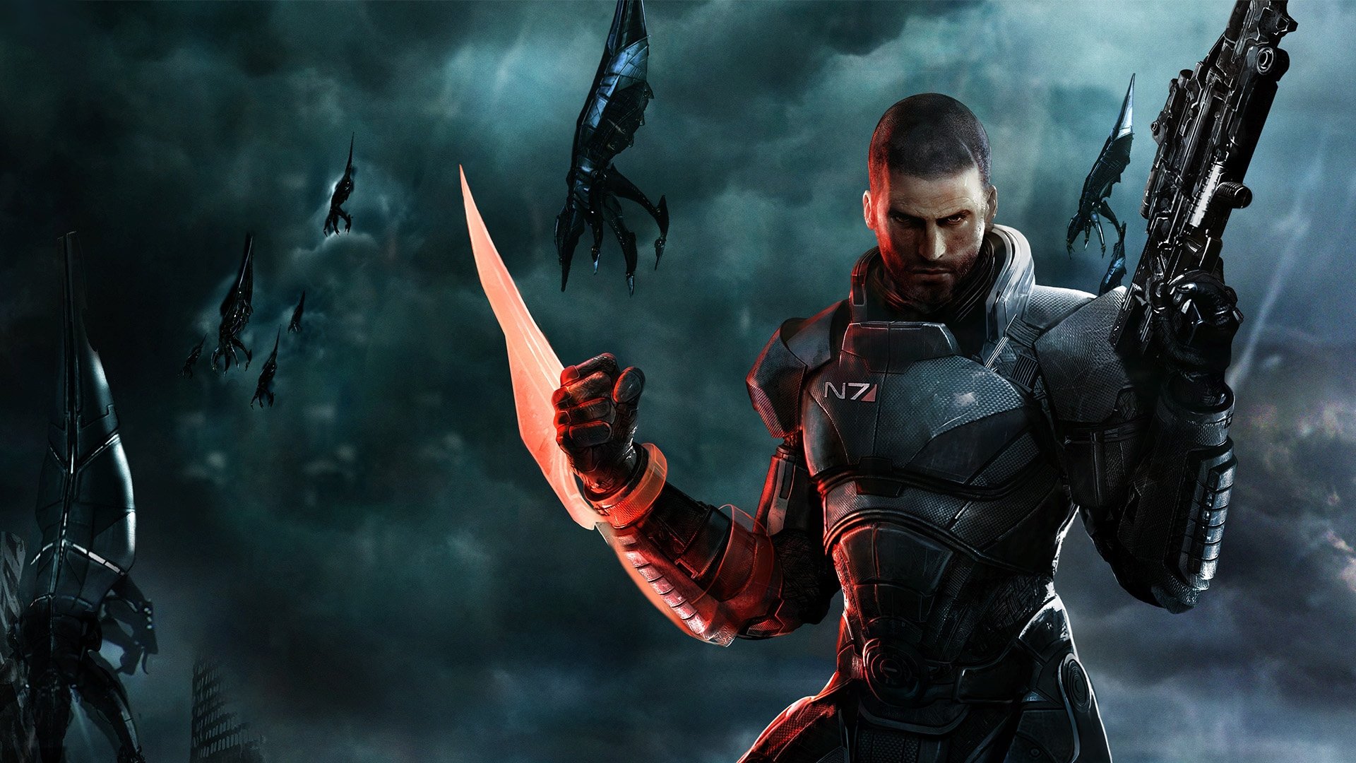 mass effect 3 mass effect comandante shepard capitán shepard fantasma espectro segadores cosechadores armas