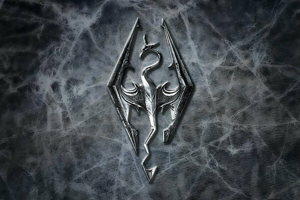 Wallpaper Emblem von the elder scrols 5 skyrim