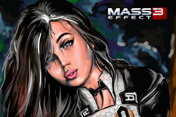 Fan art Darii Konovalovej z gry Mass Effect