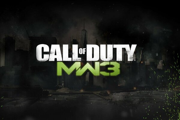 Poster del gioco Call of Duty su sfondo nero