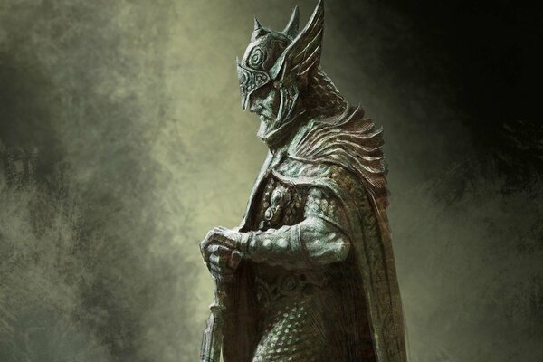 Talos-Statue aus dem RPG The elder scrolls v Skyrim 