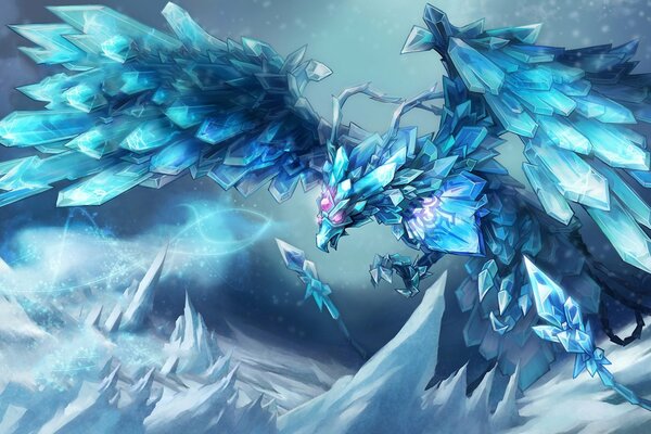 Ice Bird Magic Crystal League of Legends