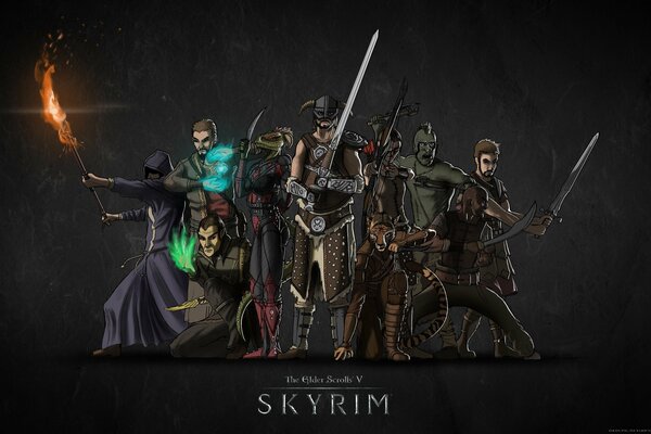 Skyrim, Nord, Cajit, Kaiser, Waldelfe, Hochelfe, Ork, Bretonisch, Redgard, Argonier, alle Rassen