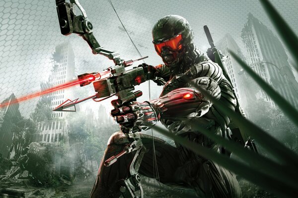 Crysis 3 tireur avec une arbalète en nanocostume