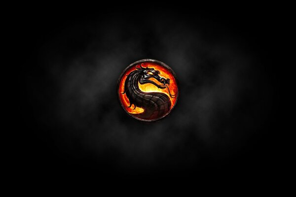 Logotipo del dragón de la batalla mortal