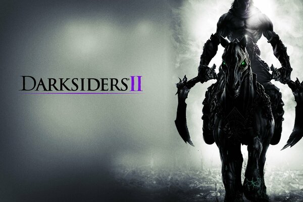 Darksiders 2, juego de ordenador, jinete siniestro, jinete negro