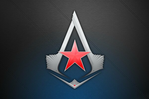 Imagen de la estrella roja del juego de ordenador Assassins Creed 3