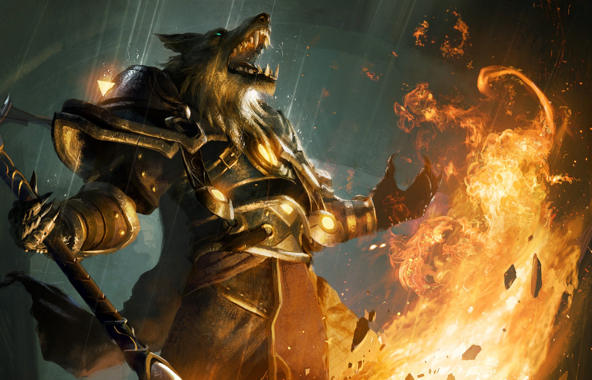 worgen fuoco mondo di warcraft fuoco fiamma