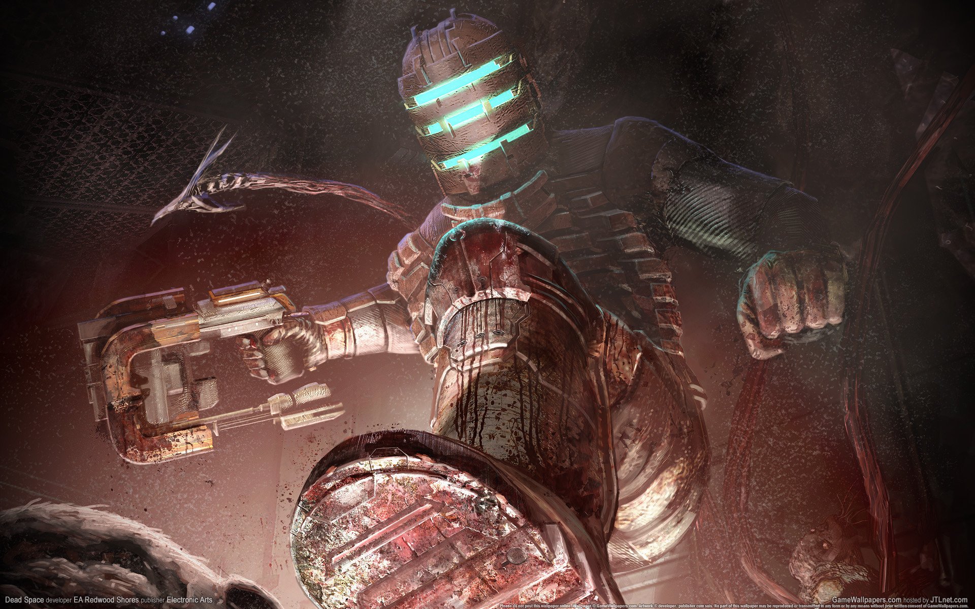 dead space isaac blut fuß schuh monster