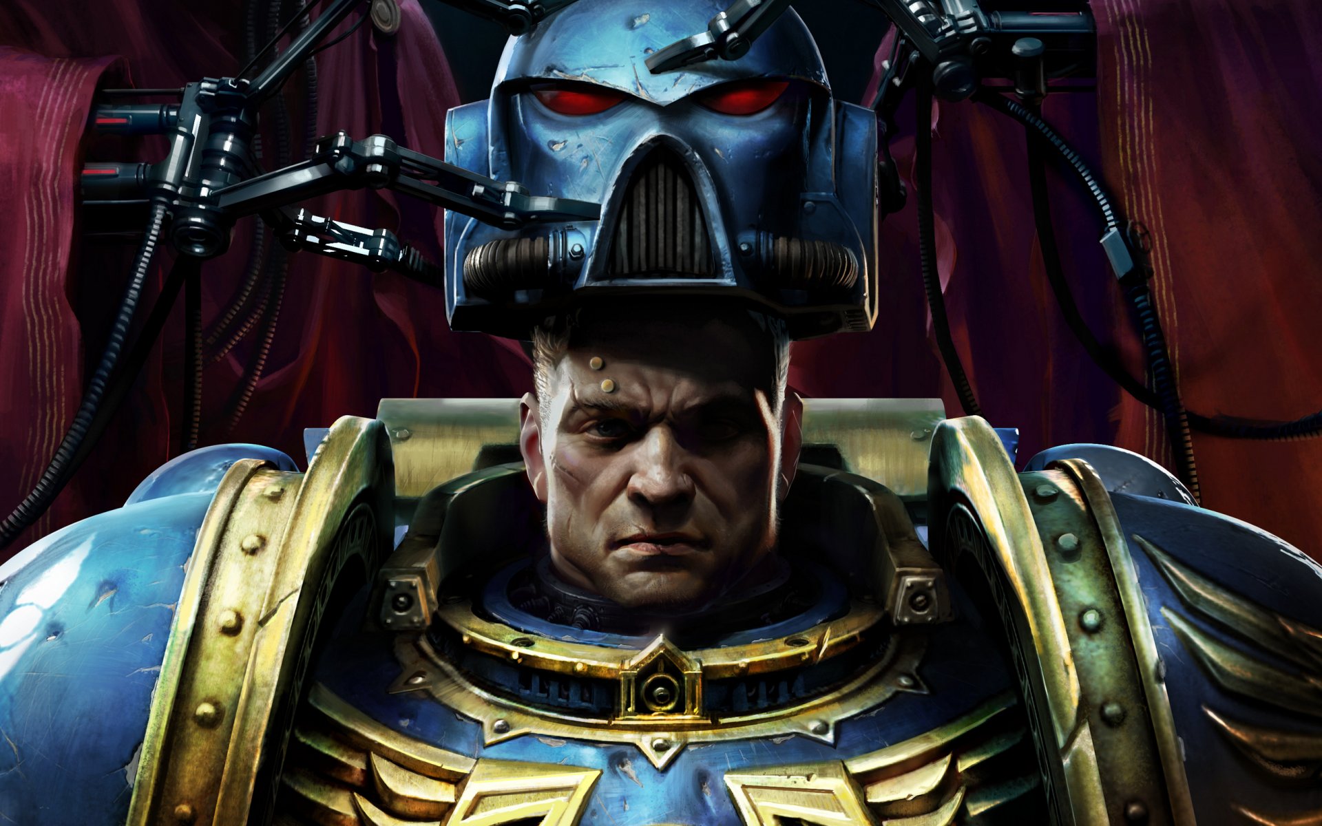 warhammer 40000 space marine warhammer helm soldat