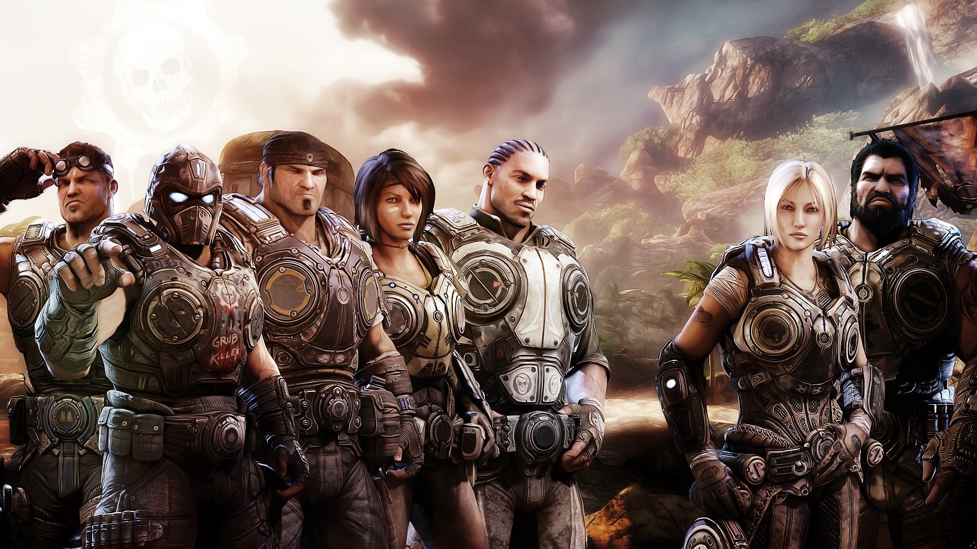 ingranaggi di guerra 3 marcus fenix anya stroud samantha byrne damon baird clayton carmine jace stratton