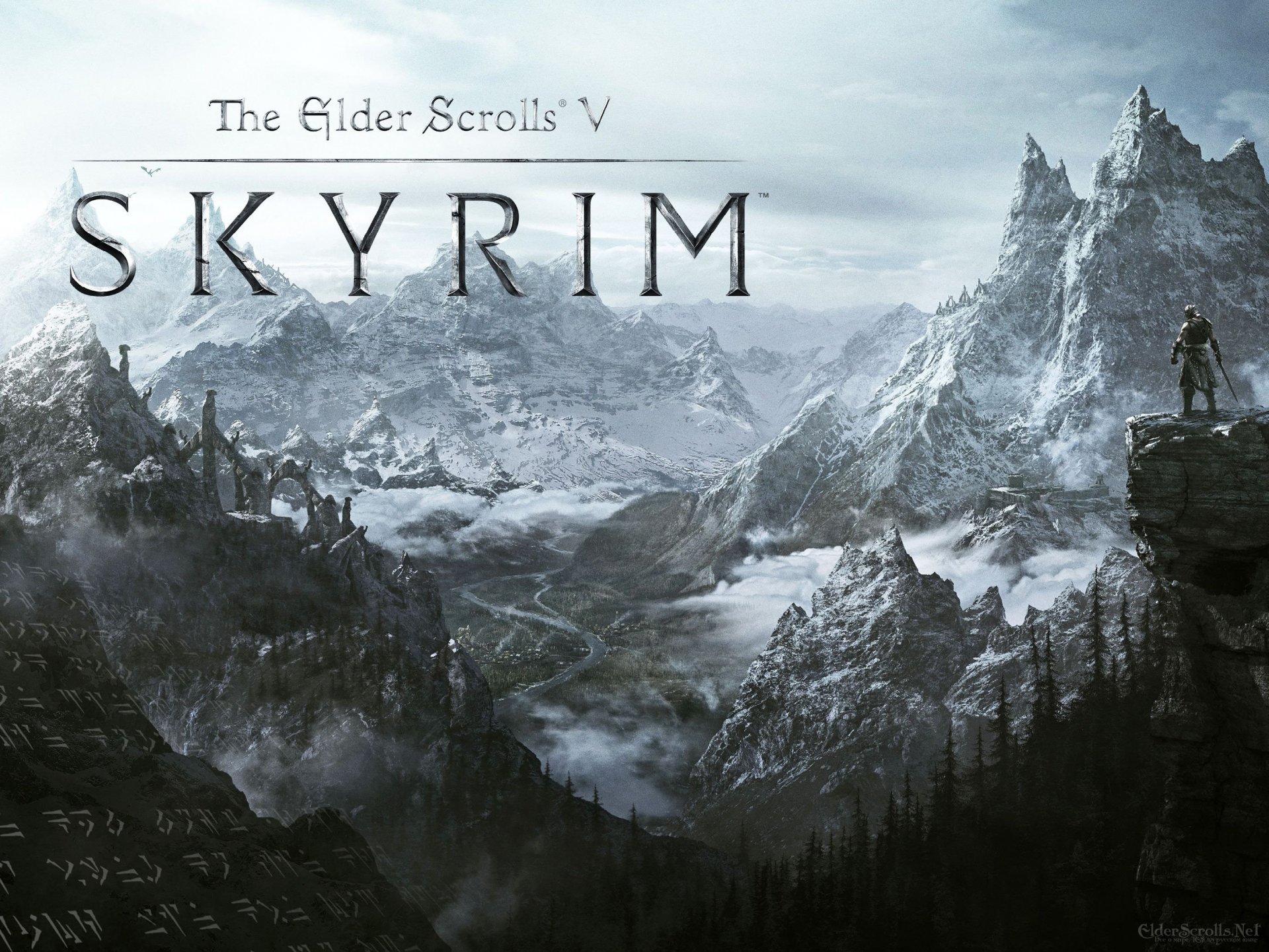 the elder scrolls skyrim skyrim duwakin montañas nieve valle