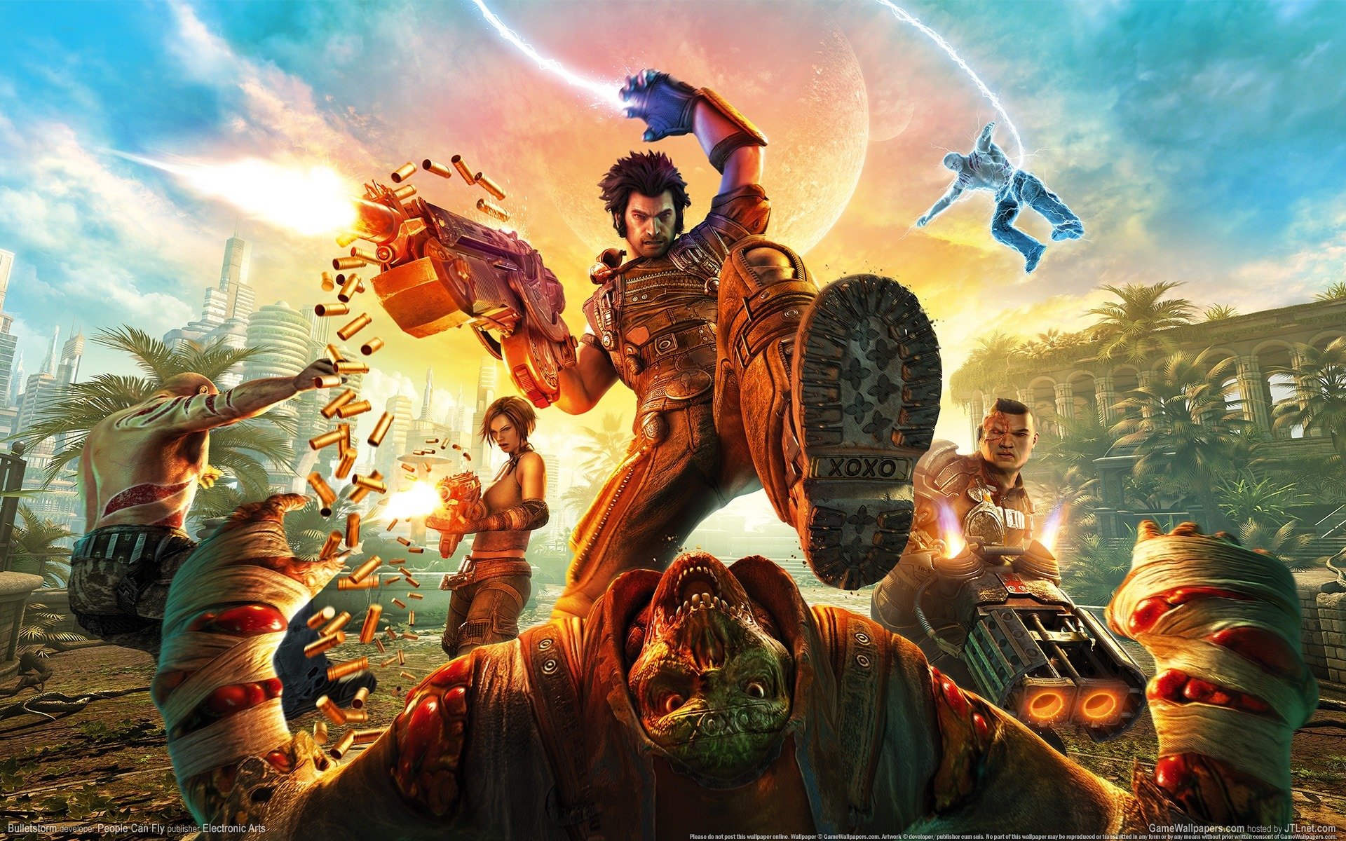 bulletstorm бойцы пушка зубодробительный шутер электронные искусства