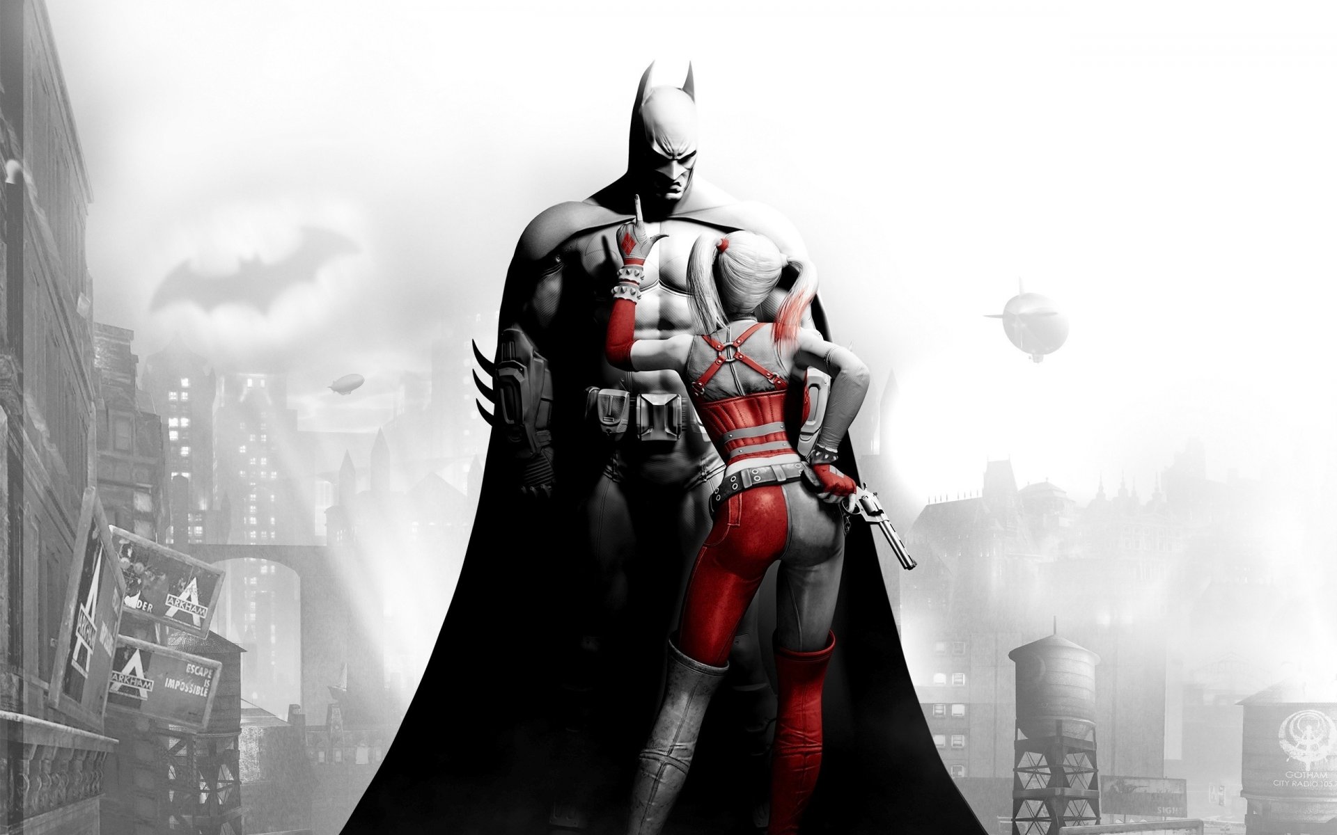 batman arkham city batman batman cómic joker superhéroe pistola harley queen