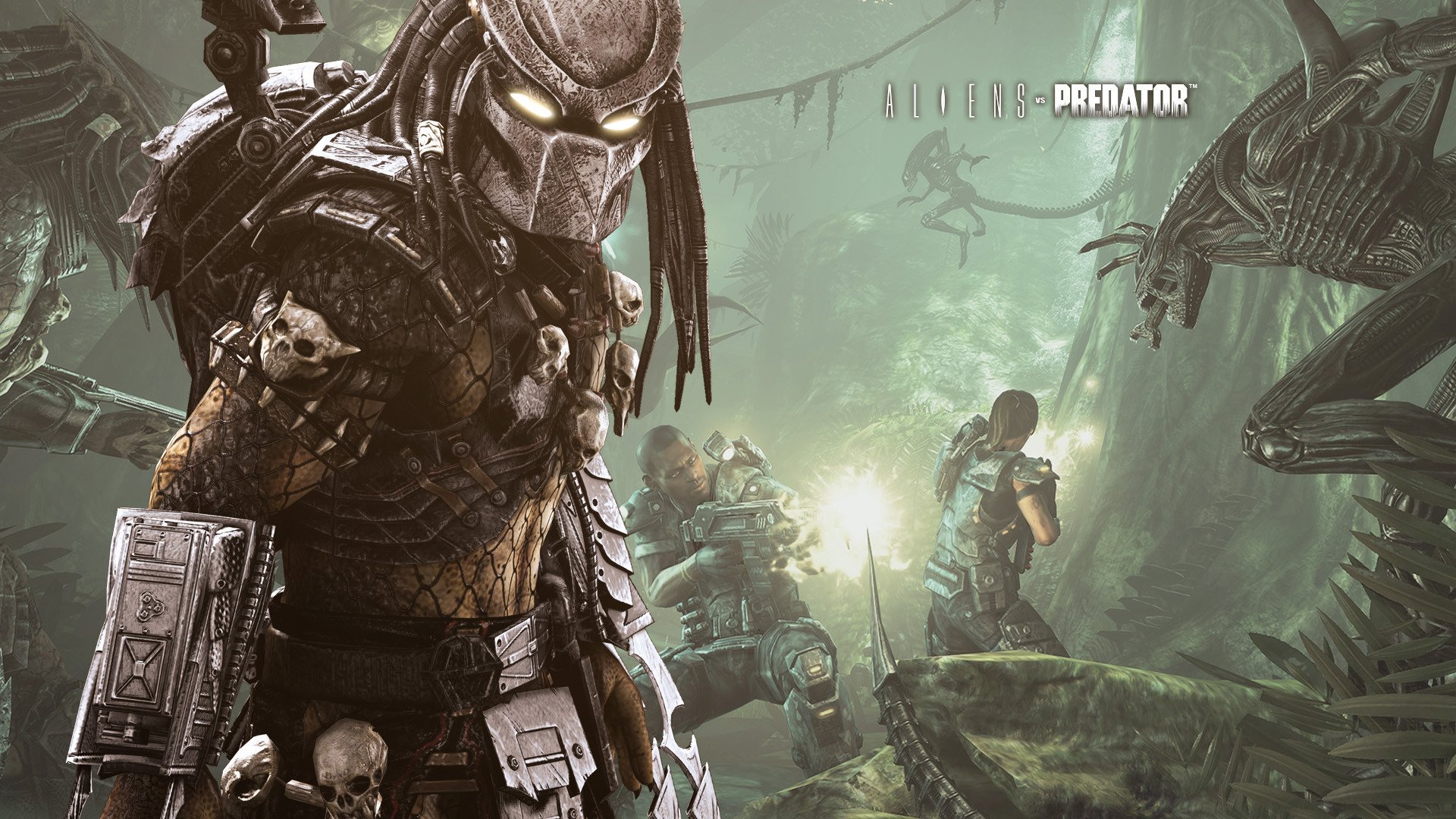 juegos aliens vs predator depredador alien militar tiroteo