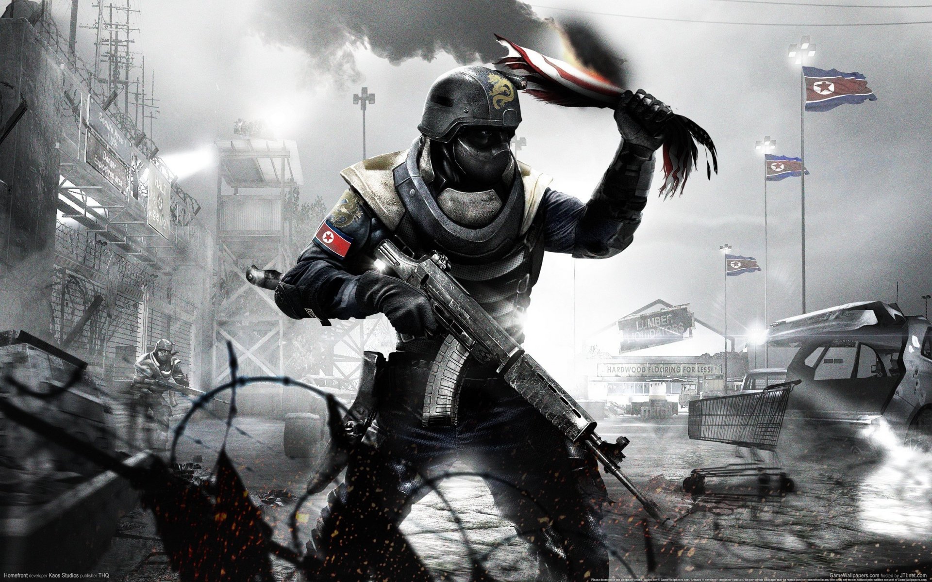 homefront machine flag fighter gamewallpaper