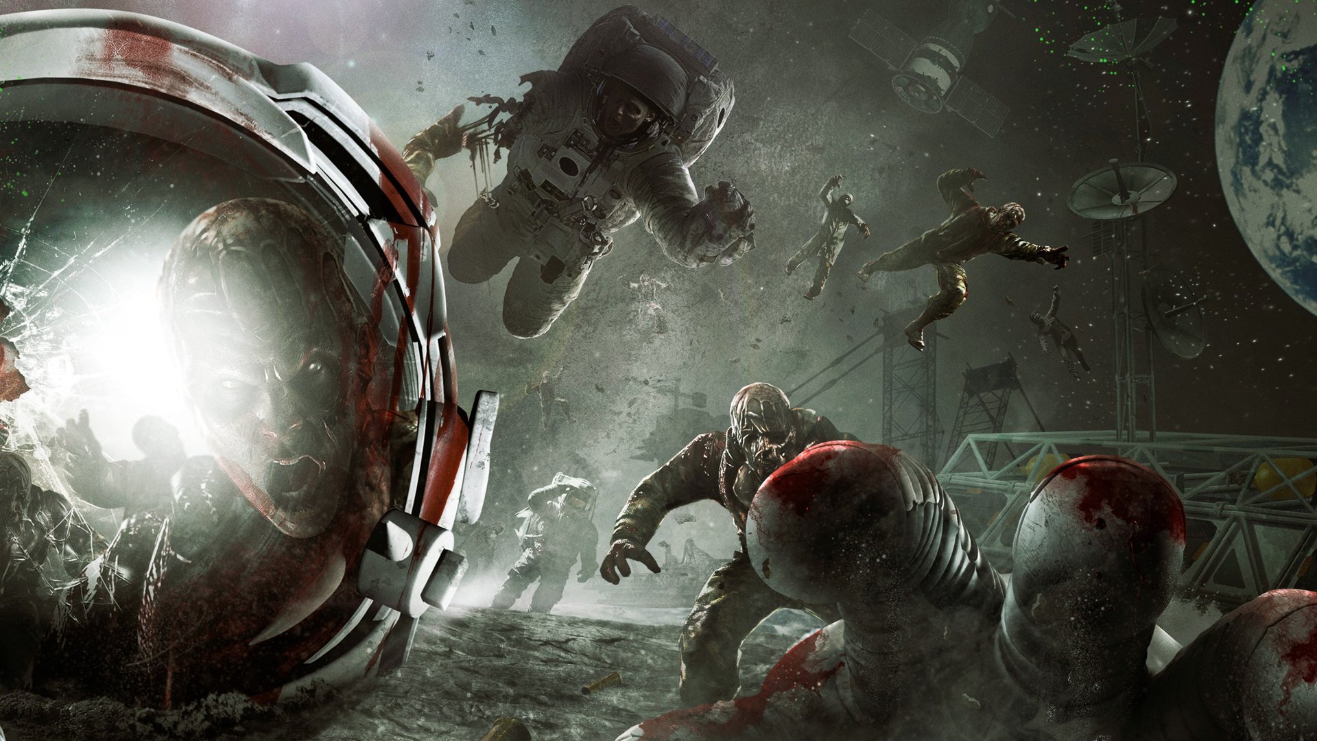 appel du devoir zombies dlc lune astronautes terre espace étoiles station