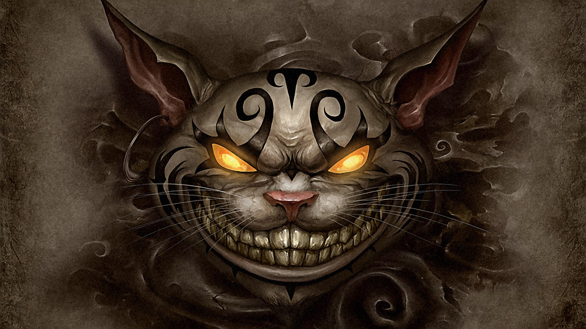 cheshire gato hocico tatuaje piercing alice madness return