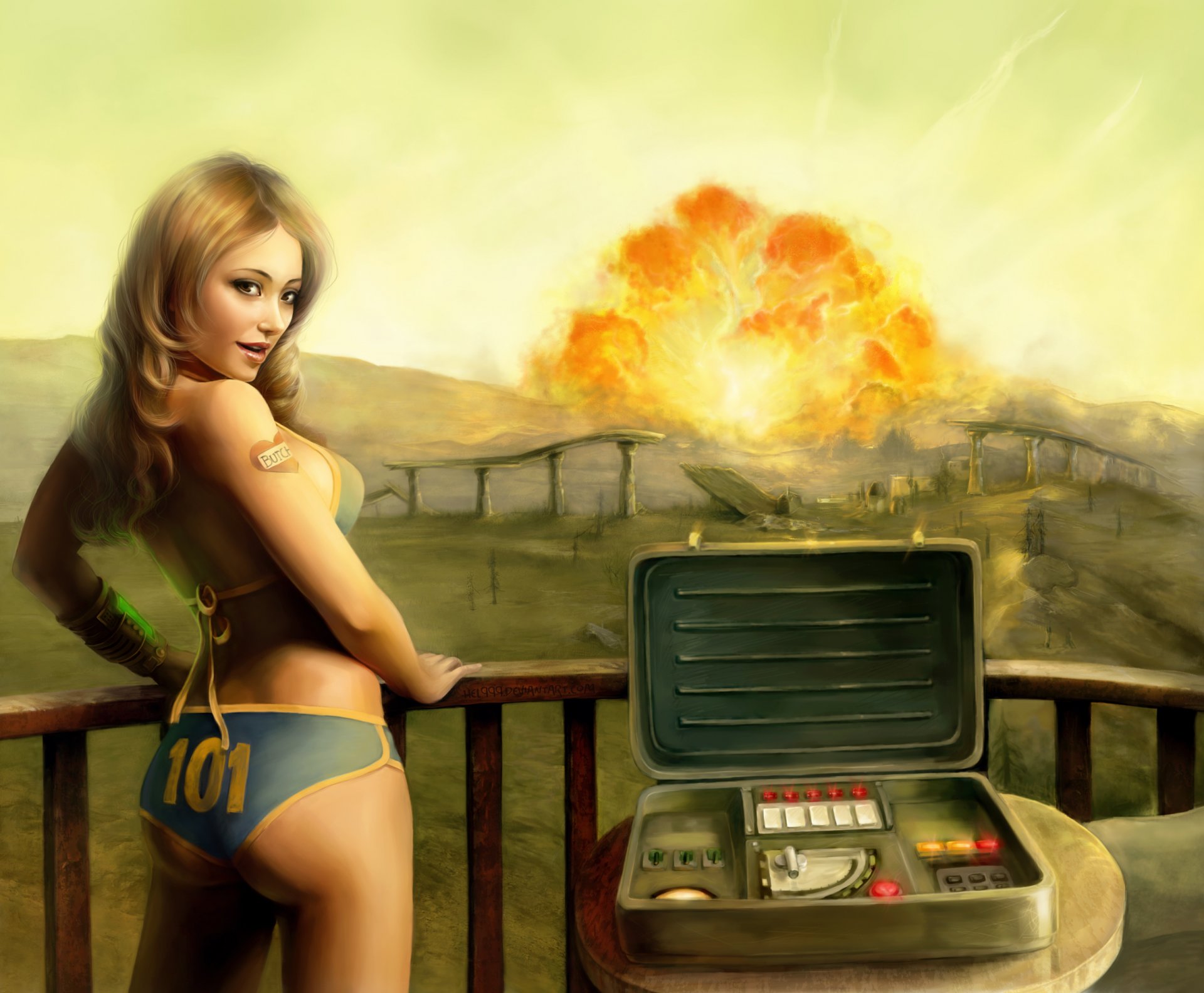 fallout 3 tenpenny babe girl explosion