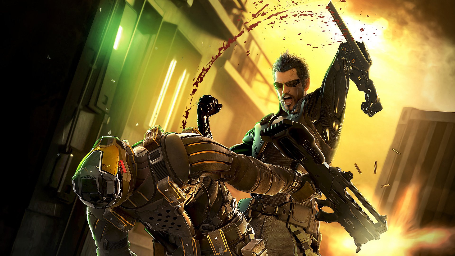 deus ex: rivoluzione umana sangue armi combattimento