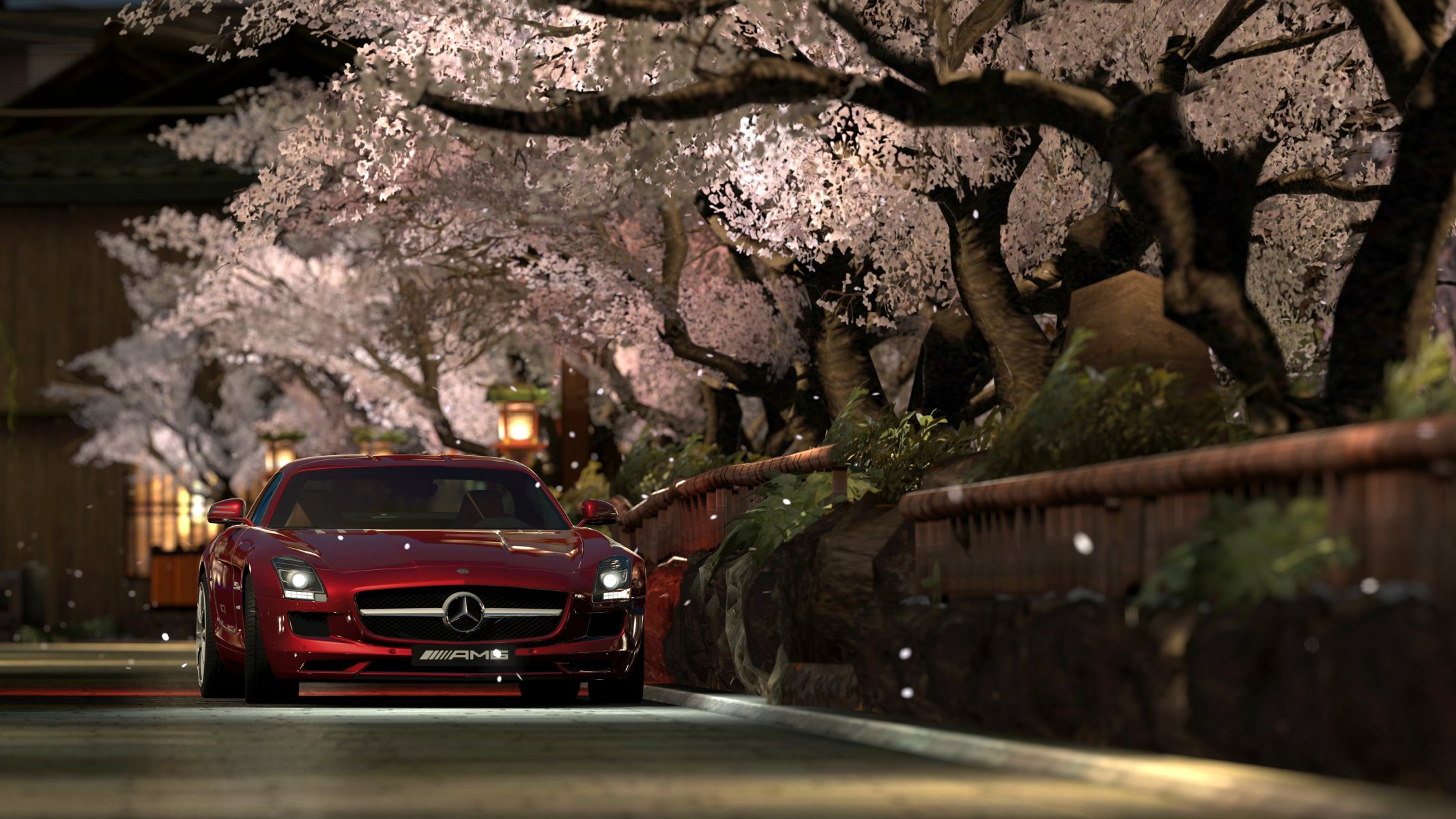 gran turismo 5 mode photo kyoto shirakawa mercedes-benz sls amg