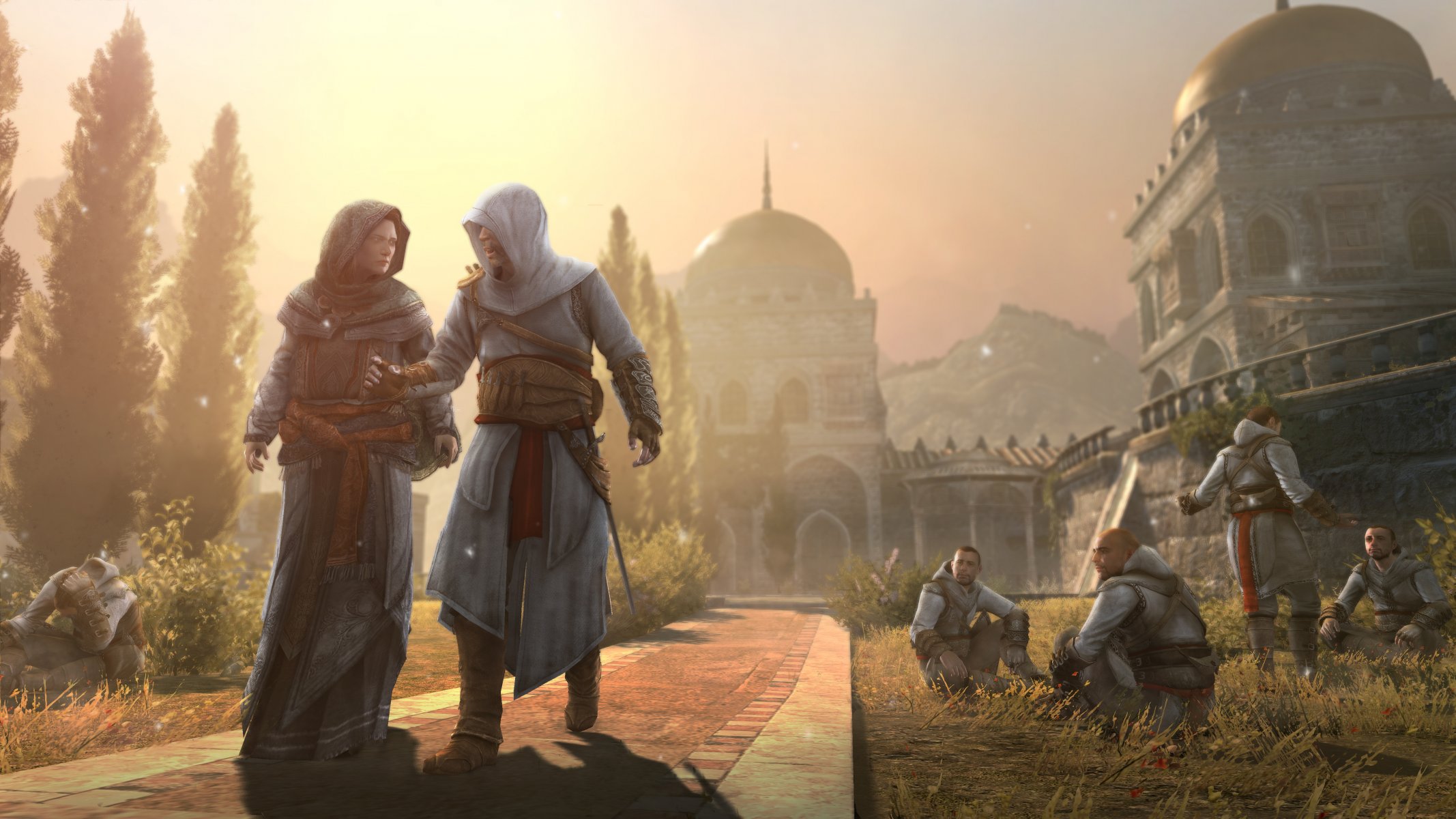 assassin s creed revelations altair altair ibn la-ahad-assassin the protagonist of the middle ages 12 . maria thorpe fortress masyaf town masyaf female templar maria thorpe