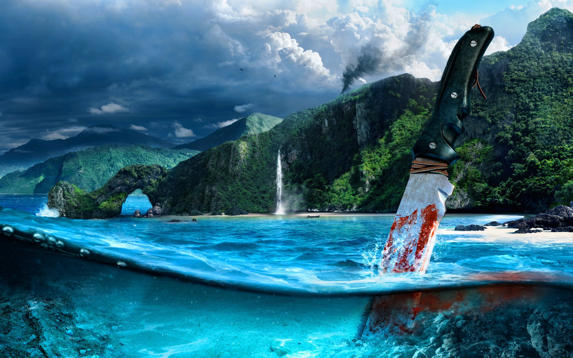 far cry 3 tiratore mare montagne coltello sangue