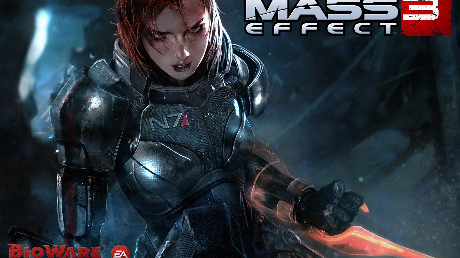 mass effect 3 шепард женщина арт patrik олейничак