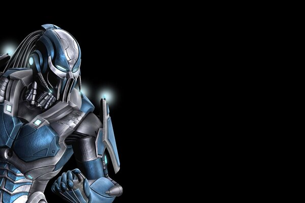 Art cyber sub-zero from the game mortal kombat 9