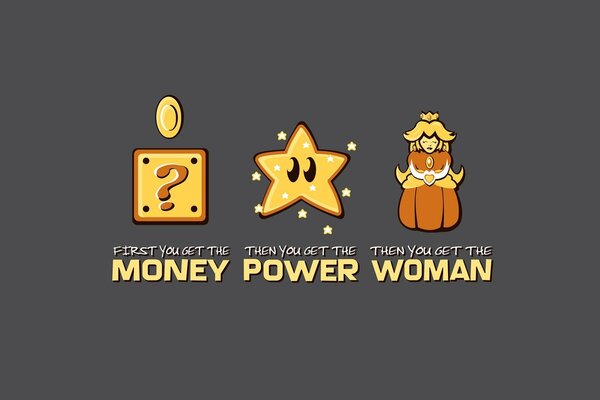 Money, power and women in Super Mario