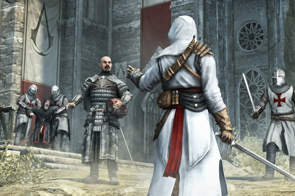 Altair prepare for the battle with the Templars