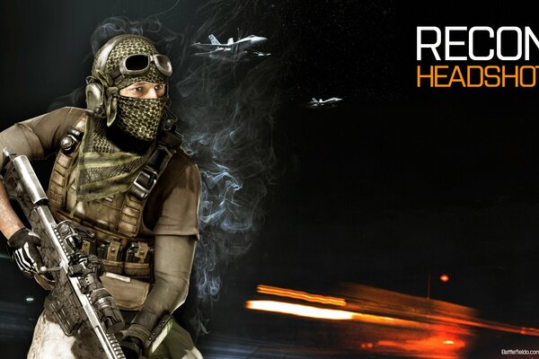 Charakter Recon headshot battlefield3