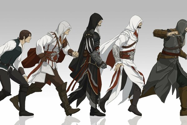 Dessin de l utilisateur des personnages du jeu «Assasin s Creed»