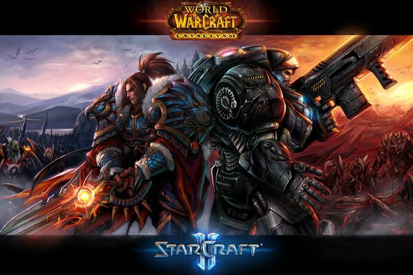 Varian and Raynor from Warcraft and Starcraft